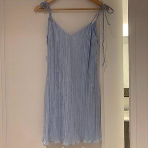 DANNIJO Periwinkle Pleated Mini Dress XS - NWT !!